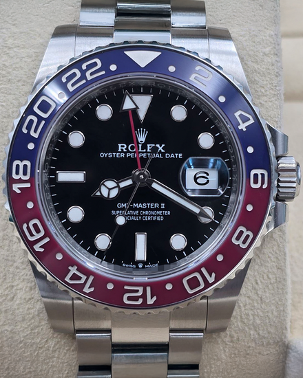 2023 Rolex GMT-Master II "Pepsi" 40MM Black Dial Oyster Bracelet (126710BLRO)
