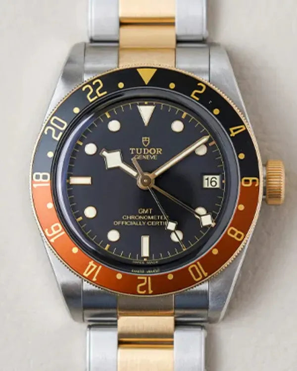 2022 Tudor Black Bay S&G GMT "Rootbeer" 41MM Black Dial Two-Tone Bracelet (79833MN)