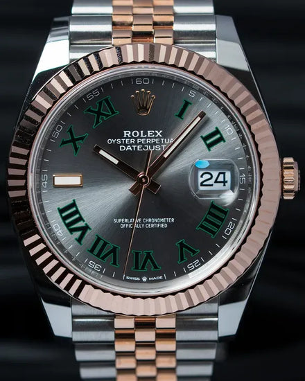 2023 Rolex Datejust "Wimbledon" 41MM Slate Dial Two-Tone Jubilee Bracelet (126331)