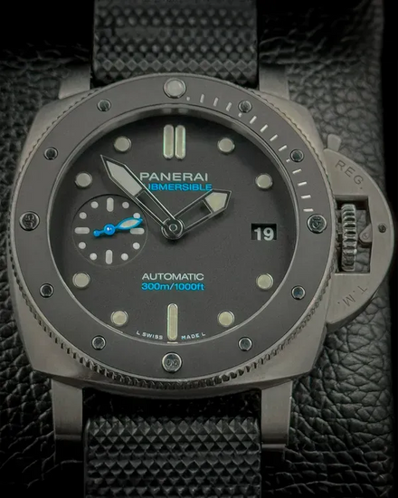 2020 Panerai Submersible 42MM Black Dial Textile Strap (PAM00683)