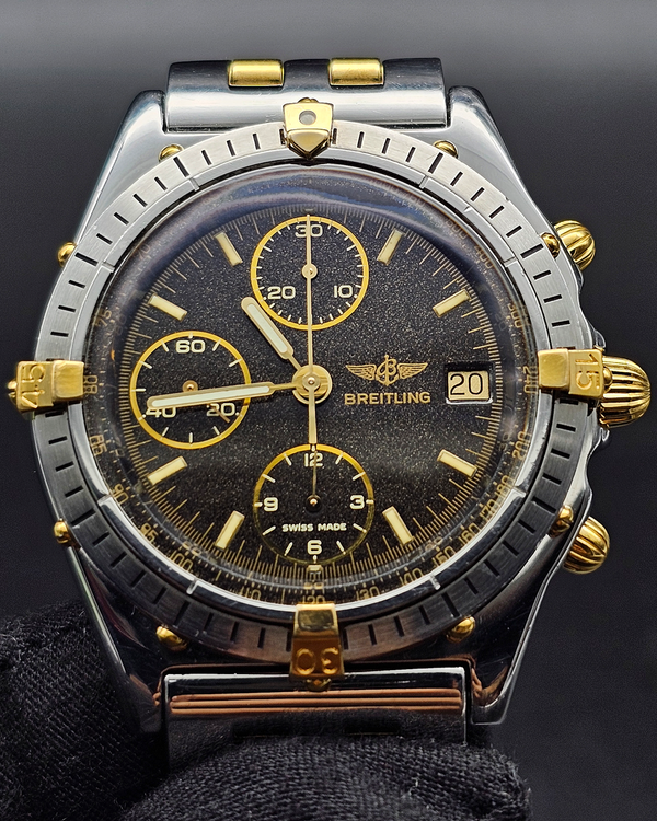 1989 Breitling Chronomat 40MM Black "Stardust" Dial Two-Tone Bracelet (81950)