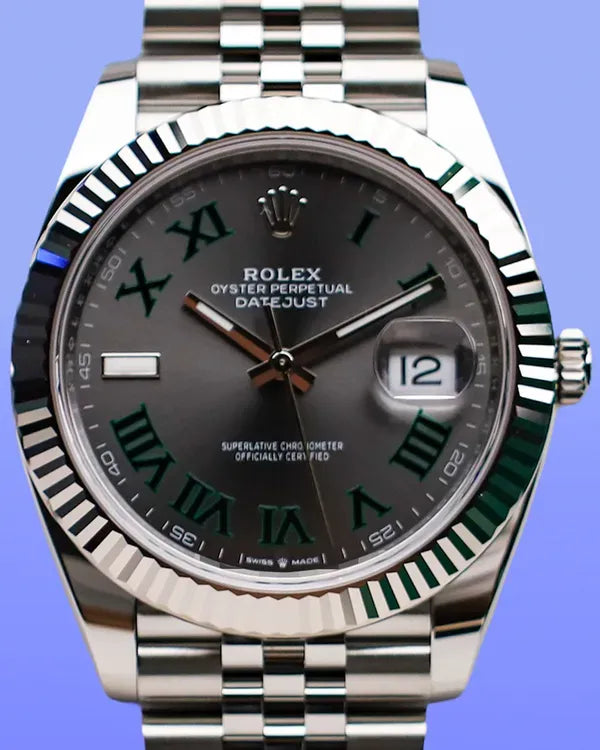 2025 Rolex Datejust "Wimbledon" 41MM Slate Dial Jubilee Bracelet (126334)