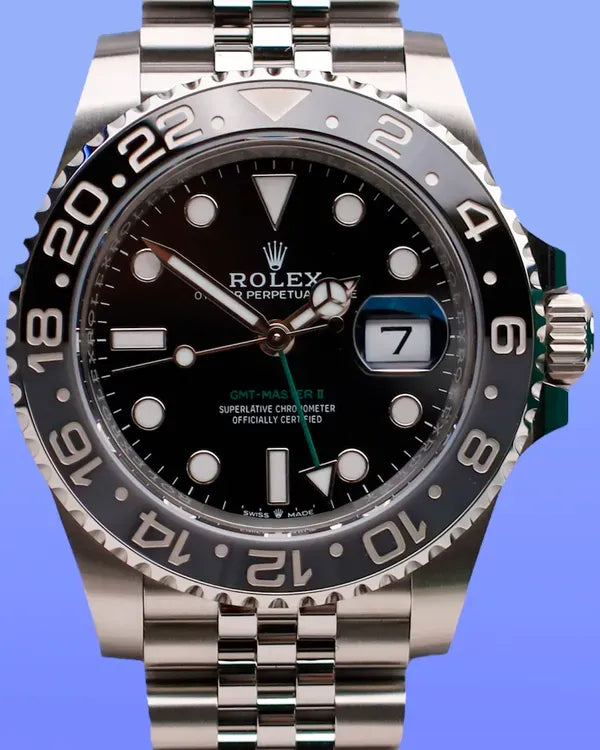 2025 Rolex GMT-Master II "Bruce Wayne" 40MM Black Dial Jubilee Bracelet (126710GRNR)