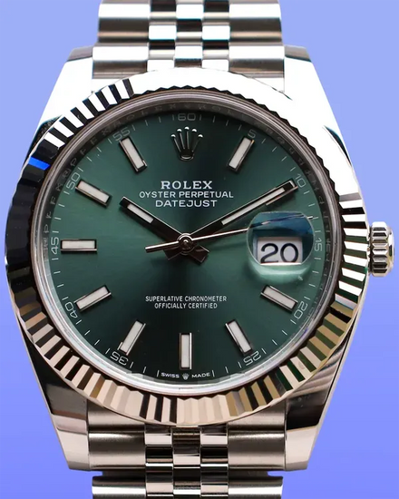 2022 Rolex Datejust 41MM Green Dial Jubilee Bracelet (126334)
