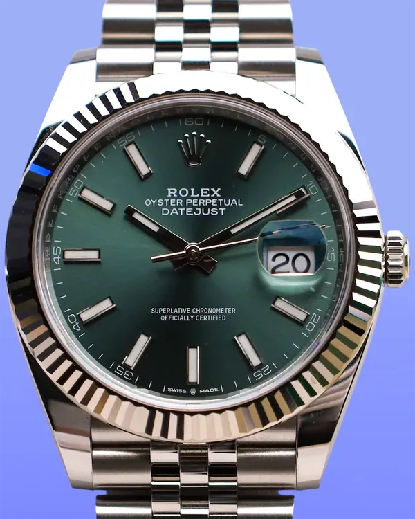 2022 Rolex Datejust 41MM Green Dial Jubilee Bracelet (126334)