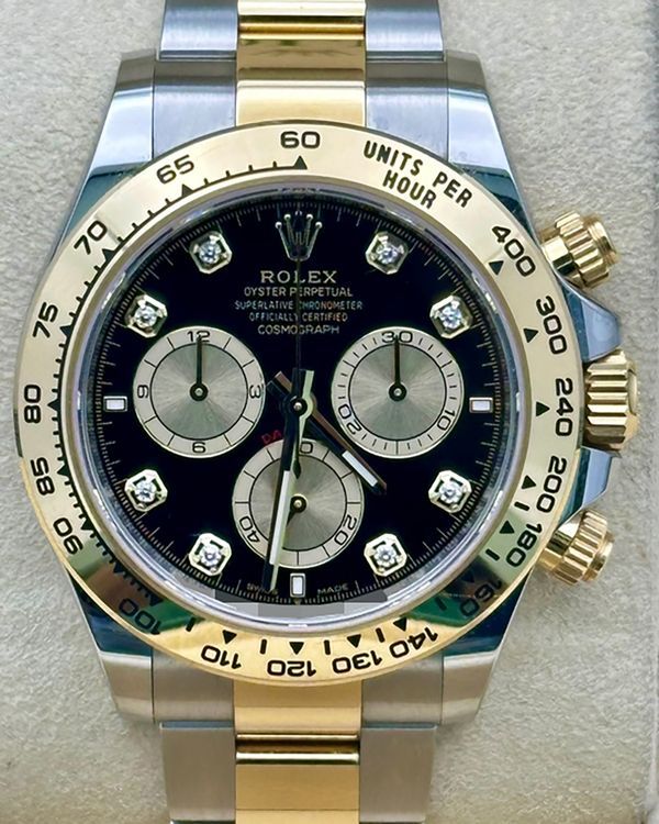 2024 Rolex Cosmograph Daytona 40MM Black Dial Two-Tone Oyster Bracelet (126503)