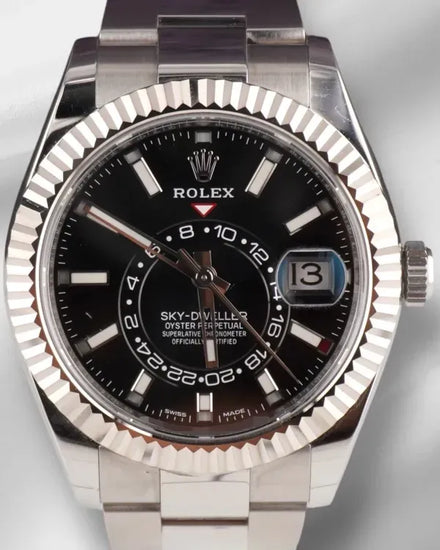 Rolex Sky-Dweller 42MM Black Dial Oyster Bracelet (326934)