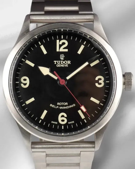Tudor Heritage Ranger 41MM Black Dial Steel Bracelet (79910)