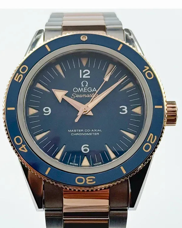 2021 Discontinued Omega Seamaster 300 41MM Blue Dial Titanium Bracelet (233.60.41.21.03.001)