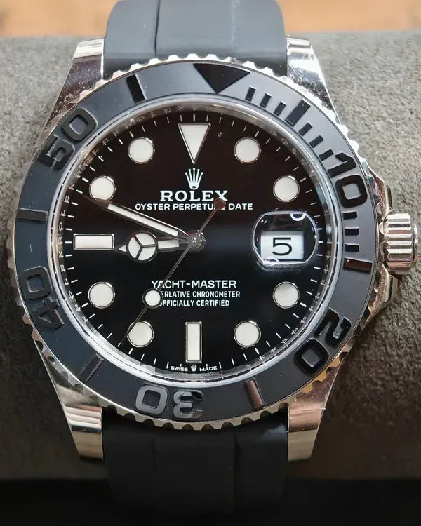 Rolex Yacht-Master 42MM Black Dial Oysterflex Strap (226659)