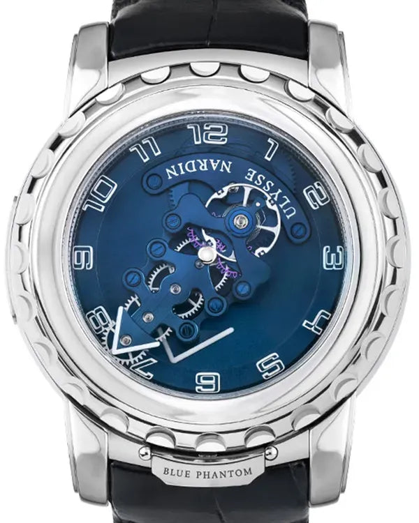 Ulysse Nardin Freak "Blue Phantom" 44.5MM Blue Dial Leather Strap (020-81)