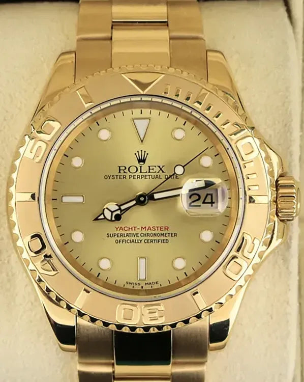 Rolex Yacht-Master 40MM Champagne Dial Yellow Gold Oyster Bracelet (16628)