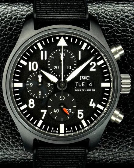 2019 IWC Schaffhausen Pilot "Top Gun" 44.5MM Black Dial Textile Strap (IW389101)