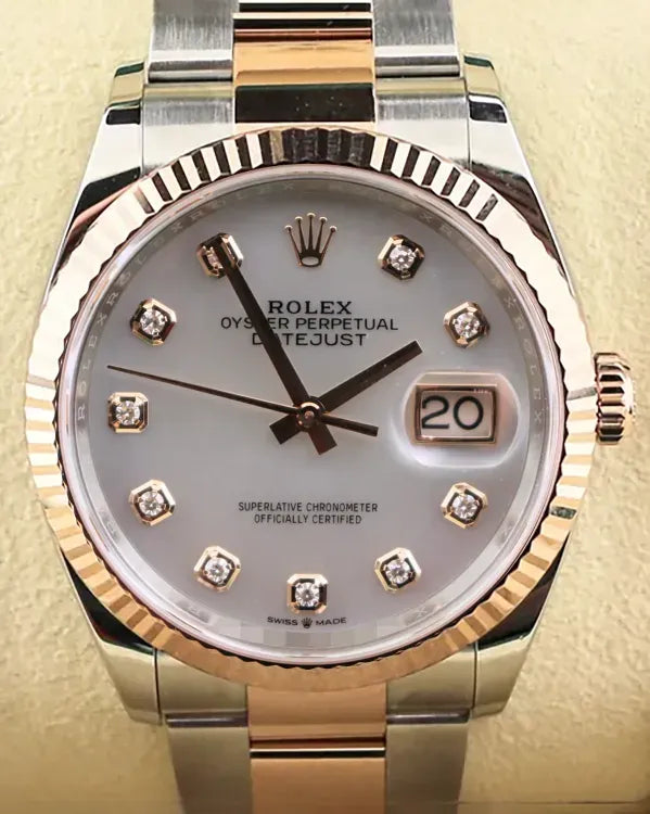 2023 Rolex Datejust 36MM Mother Of Pearl Dial Two-Tone Oyster Bracelet (126231)
