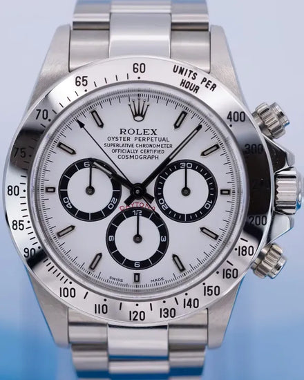 1999 (A Serial) Rolex Cosmograph Daytona "Zenith" 40MM White Dial Oyster Bracelet (16520)