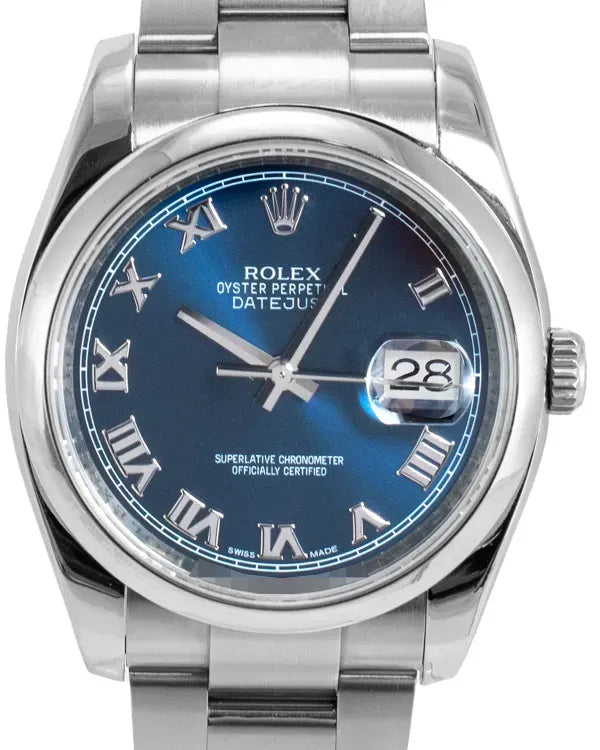 Rolex Datejust 36MM Blue Dial Oyster Bracelet (116200)