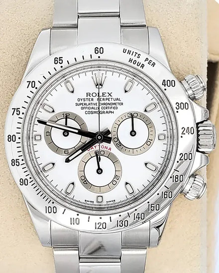 2015 Rolex Cosmograph Daytona 40MM White Dial Oyster Bracelet (116520)