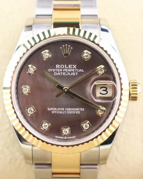 2020 Rolex Datejust 31MM Mother of Pearl Dial Two-Tone Oyster Bracelet (278273)