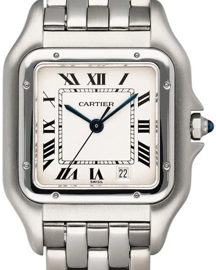 Cartier Panthère De Cartier 27MM Quartz Cream Dial Steel Bracelet (W25054P5)