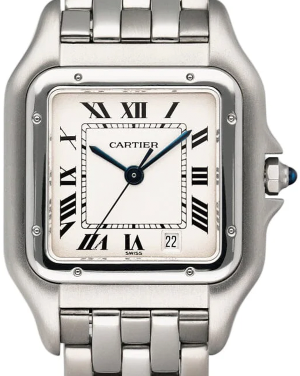 Cartier Panthère De Cartier 27MM Quartz Cream Dial Steel Bracelet (W25054P5)