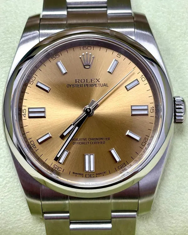 2013 Rolex Oyster Perpetual 36MM Bronze "White Grape" Dial Oyster Bracelet (116000)