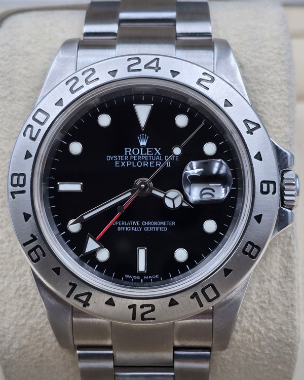 2007 Rolex Explorer II 40MM Black Dial Oyster Bracelet (16570)