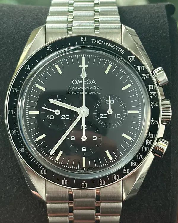 2025 Omega Speedmaster Professional Moonwatch 42MM Black Dial Steel Bracelet (310.30.42.50.01.002)