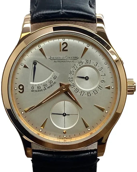 2007 Jaeger-LeCoultre Master Reserve De Marche 37MM Silver Dial Aftermarket Leather Strap (Q1482401)