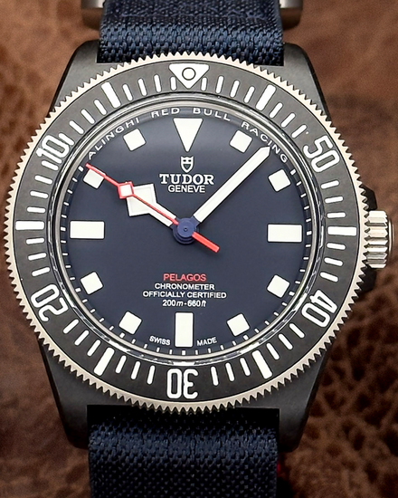 2025 Tudor Pelagos FXD "Alinghi Red Bull Racing" 42MM Blue Dial Textile Strap (25707KN)