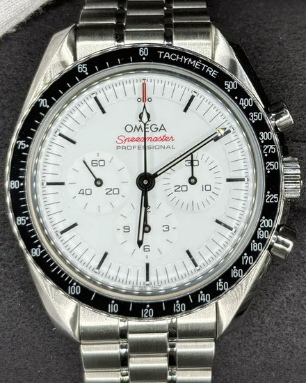 Omega Speedmaster Professional Moonwatch 42MM White Dial Steel Bracelet (310.30.42.50.04.001)