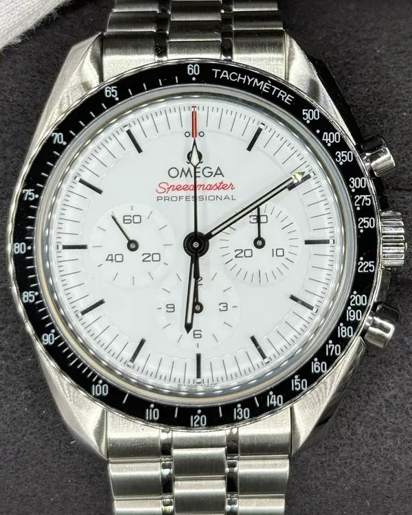 Omega Speedmaster Professional Moonwatch 42MM White Dial Steel Bracelet (310.30.42.50.04.001)