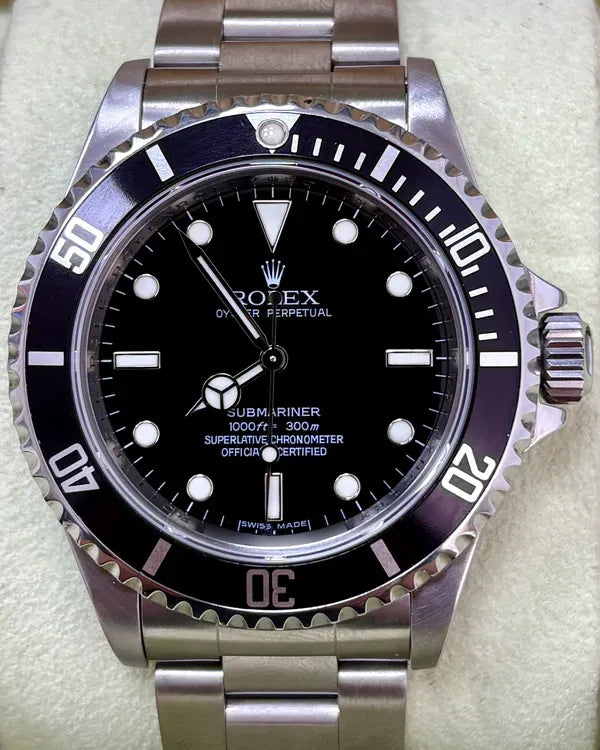 Rolex Submariner No-Date 40MM Black Dial Oyster Bracelet (14060)