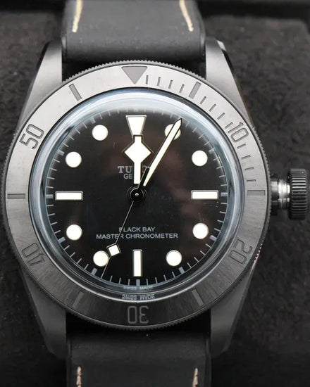 No Reserve - 2025 Tudor Black Bay 41MM Black Dial Leather Strap (79210CNU)