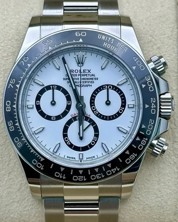 2023 Rolex Cosmograph Daytona "Panda" 40MM White Dial Oyster Bracelet (126500LN)