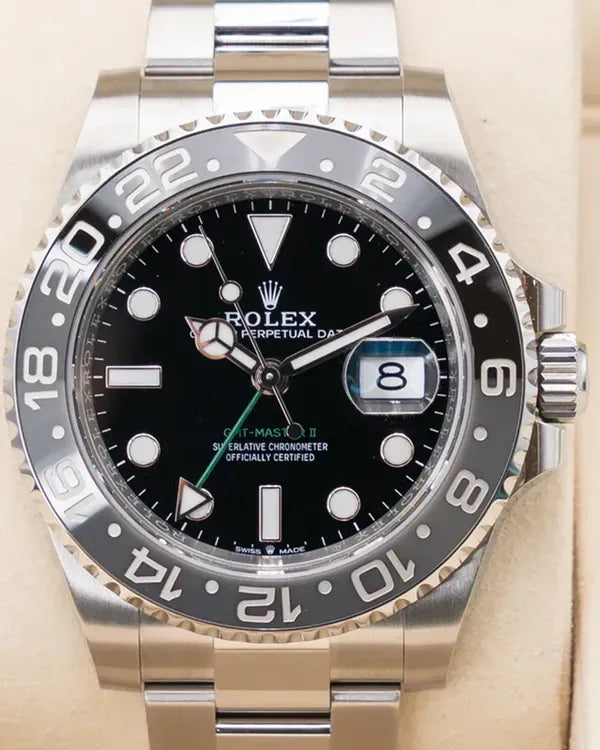 2025 Rolex GMT-Master II Rolex GMT-Master II "Bruce Wayne" 40MM Black Dial Jubilee Bracelet (126710GRNR)