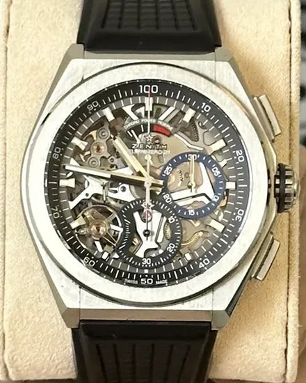2018 Zenith Defy El Primero 21 44MM Skeleton Dial Rubber Strap (95.9000.9004/78.M9000)