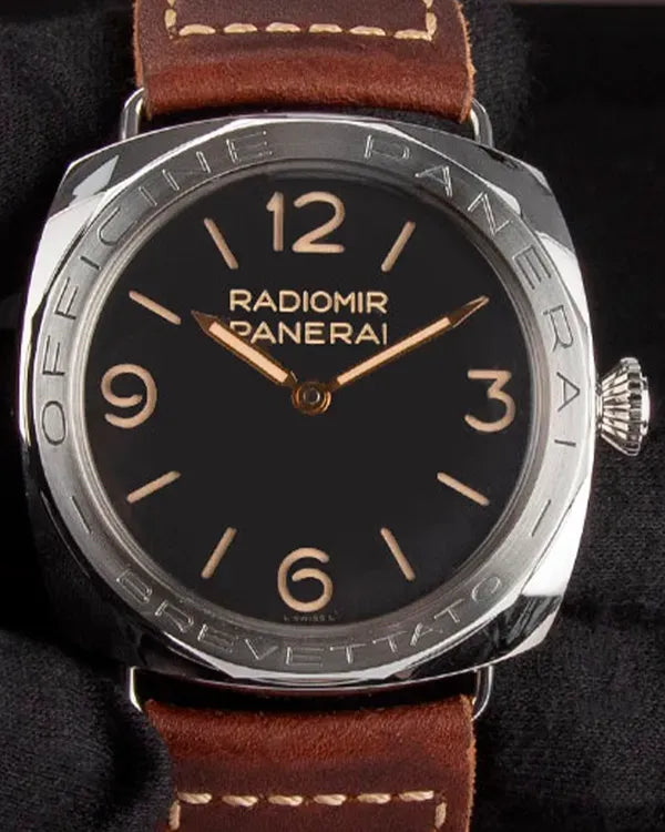 2020 Panerai Radiomir 3 Days "Brevettato" L.E. 47MM Black Dial Leather Strap (PAM00685)