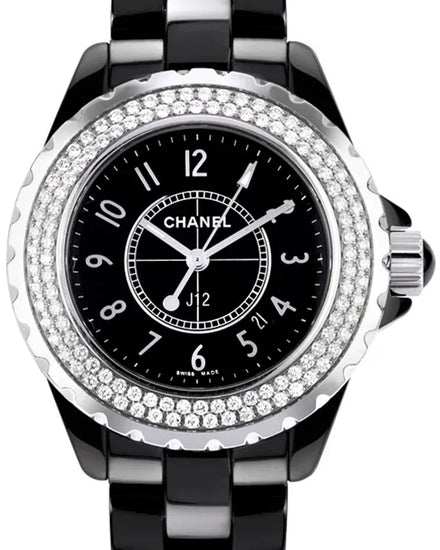 Chanel J12 33MM Black Dial Ceramic Bracelet (H0949)