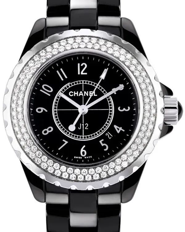 Chanel J12 33MM Black Dial Ceramic Bracelet (H0949)