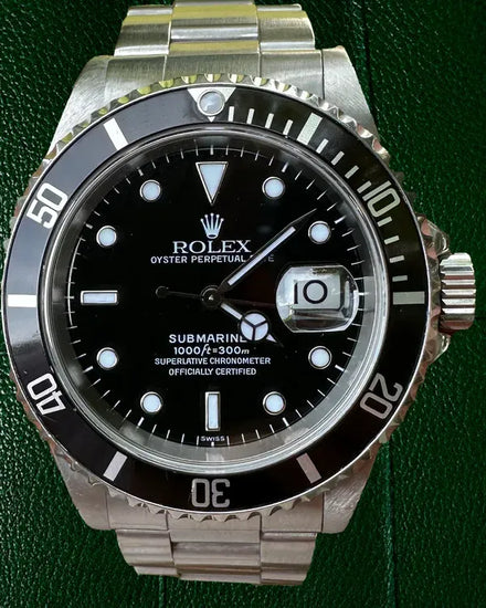 1999 Rolex Submariner Date 40MM Black Dial Oyster Bracelet (16610)
