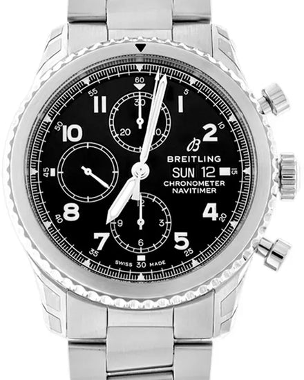 Breitling Navitimer 8 Chronograph 43MM Black Dial Steel Bracelet (A13314101B1A1)
