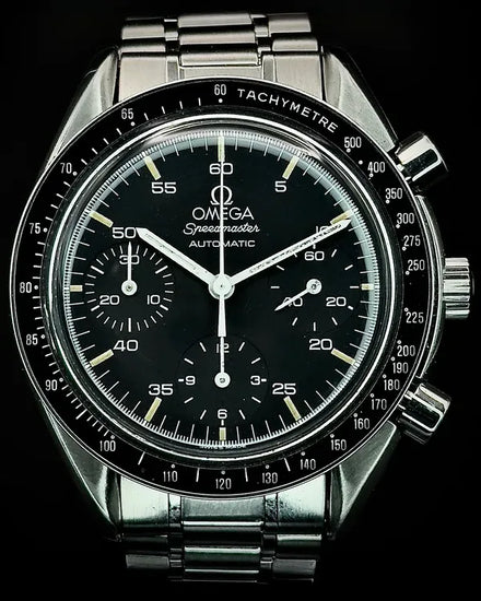1998 Omega Speedmaster Reduced 39MM Black Dial Steel Bracelet (3510.50.00)