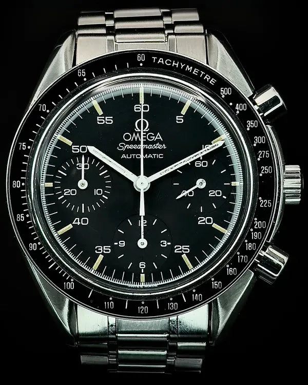 1998 Omega Speedmaster Reduced 39MM Black Dial Steel Bracelet (3510.50.00)