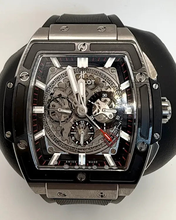 2016 Hublot Spirit Of Big Bang 45MM Skeleton Dial Rubber Strap (601.NM.0173.LR)