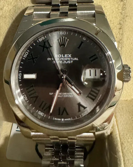 2022 Rolex Datejust "Wimbledon" 41MM Slate Dial Jubilee Bracelet (126300)