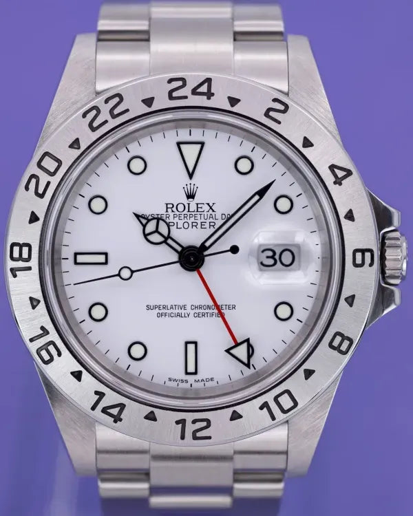 2007 Rolex Explorer II "Polar" 40MM White Dial Oyster Bracelet (16570)