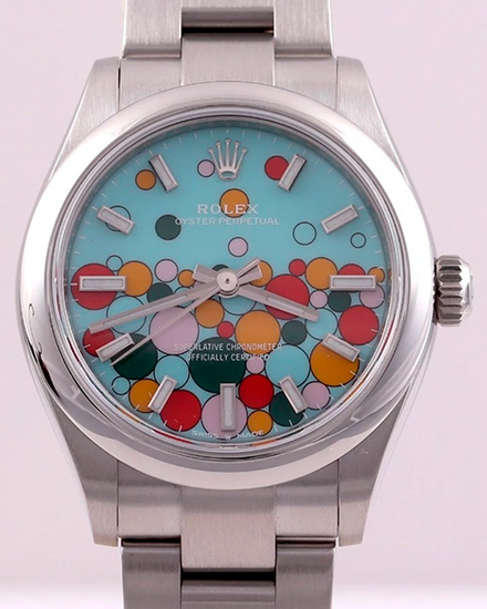 2024 Rolex Oyster Perpetual 31MM Turquoise "Celebration" Dial Oyster Bracelet (277200)