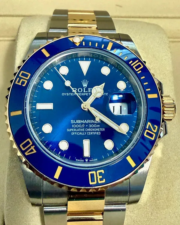 2025 Rolex Submariner Date "Bluesy" 41MM Blue Dial Two-Tone Oyster Bracelet (126613LB)