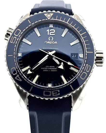2021 Omega Seamaster Planet Ocean 600M 43.5MM Blue Dial Rubber Strap (215.33.44.21.03.001)