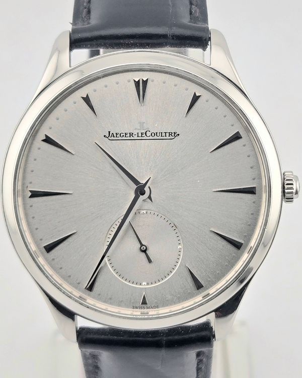 2019 Jaeger-LeCoultre Master Ultra Thin 38.5MM Silver Dial Leather Strap (171.8.90.S)